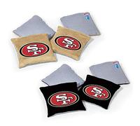 NFL Pro Football Dual Sided Bean Bags by Wild Sports, 8 Count, Premium Toss Bags for Cornhole Set - Great for Tailgates, Outdoors, Backyard