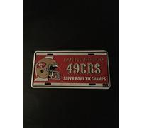 NFL San Francisco 49ers License Plate, Team Color, One Size