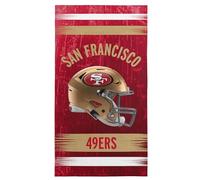 NFL San Francisco 49ers Microfiber Beach Towel, 30 x 60 Inches - Quick Dry, Sand Resistant, Lightweight, Highly Absorbent, Blitz Design