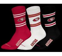 NFL SAN FRANSISCO 49ERS 3pk Crew Socks - Red/WHT/BLK - 39/42
