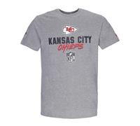 NFL Script Tee Heather Graphite/Black- male- New Era- T-Shirts- Gray- S- Tops S