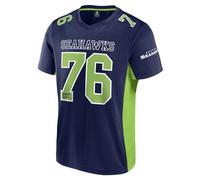 NFL Seattle Seahawks Core Foundation Top Polymesh Shirt Navy, navy, L