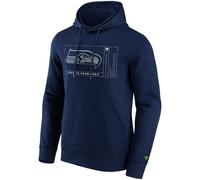 NFL Seattle Seahawks Hoody Angle Facade Hooded Jumper Navy Blue, navy blue, XXL