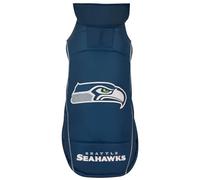 NFL Seattle Seahawks Puffer Vest for Dogs & Cats,Size: Small. Licensed, Cozy, Waterproof, Windproof, Warm Dog Coat, for Small, Medium, Large, Extra Large Dogs & Cats. Best PET Warming Sports Jacket