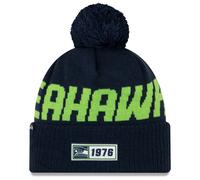 New Era Seattle Seahawks On Field Beanie Men's Beanie - Dark Blue, One Size
