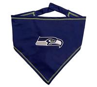 NFL Seattle Seahawks TIE Bandana, Large/X-Large. Dog Bandana Scarf Bib for Pet Cat Dog. The Ultimate Game-Day, Party Bandana