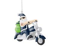 NFL Seattle Seahawks Tree Decoration Santa on Motorcycle Pendant Ornament Christmas Tree