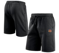 NFL Shorts Cincinnati Bengals Primary Fleece Logo Short Cropped Pants Black