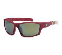 NFL Striped Team Sports Wrap Polarized Sunglasses (San Francisco 49ers, Red | Yellow Polarized)