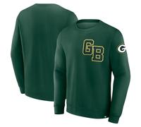 NFL Sweater Green Bay Packers Varsity Letter Fleece Sweatshirt Pullover green