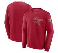 NFL Sweater San Francisco 49ers Varsity Letter Fleece Sweatshirt Pullover Red