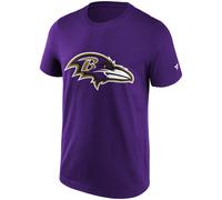 NFL T-Shirt Baltimore Ravens Graphic Primary Logo Football Shirt Purple Purple