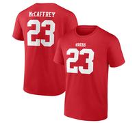 NFL T-Shirt San Francisco 49ers Christian McCaffrey Red Graphic Football Jersey