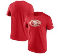 NFL T-Shirt San Francisco 49ers Chrome Graphic Logo Samba Red Tee Shirt