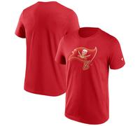 NFL T-Shirt Tampa Bay Buccaneers Chrome Graphic Logo Samba Red Tee Shirt
