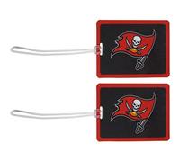 NFL Tampa Bay Buccaneers Vinyl Luggage Tag, 2pk, Red