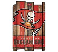 NFL Tampa Bay Buccaneers Wood Fence Sign, Black
