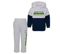 NFL Unisex Baby PLAYMAKER FLEECE SET, Grey/Navy/Green, 18 Months EU