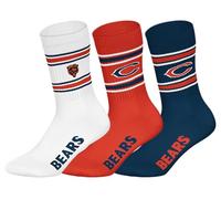 NFL Unisex Chicago Bears Crew Socks Sport Socks (Pack of 3)
