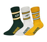 NFL Unisex Crew Socks 3-Pack, Team Logo Football Socks, Multiple Teams