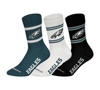 NFL Unisex Crew Socks 3-Pack, Team Logo Football Socks, Multiple Teams