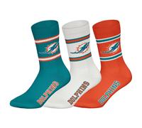 NFL Unisex Crew Socks 3-Pack, Team Logo Football Socks, Multiple Teams