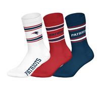 NFL Unisex Crew Socks 3-Pack, Team Logo Football Socks, Multiple Teams
