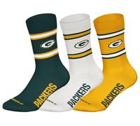 NFL Unisex Green Bay Packers Crew Socks Sport Socks (Pack of 3)
