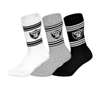 NFL Unisex Las Vegas Raiders Crew Socks Sport Socks (Pack of 3)