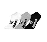 NFL Unisex Las Vegas Raiders 3pk Sneaker Socks Sport Socks (Pack of 3)