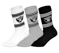 NFL Unisex Las Vegas Raiders Crew Socks Sport Socks (Pack of 3)