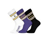 NFL Unisex Minnesota Vikings Crew Socks Sport Socks (Pack of 3)