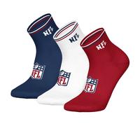 NFL Unisex Quarter Socks, 3-Pack - NFL Shield 3-Pack Quarter Socks, Logo, S...