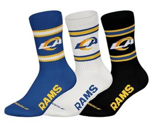 NFL Unisex Rams 3pk Crew Socks Socks
