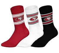 NFL Unisex San Francisco 49ers Crew Socks Sport Socks (Pack of 3)
