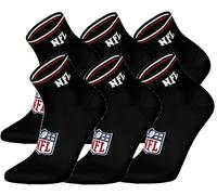 NFL Unisex Shield 6pk Quarter Socks Sport Socks (Pack of 6)