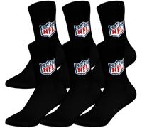 NFL Unisex Shield Crew Socks Sport Socks (Pack of 6)