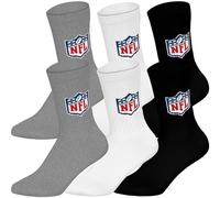 NFL Unisex Shield Crew Socks Sport Socks (Pack of 6)