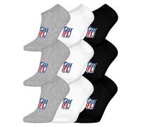 NFL Unisex Sneaker Socks, 9 Pack - NFL Shield 9 Pack Sneaker Socks, Logo, B...