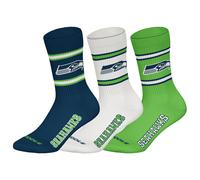 NFL Unisex Socks, 3-Pack - NFL Teams, 3 Pack Crew Socks, Football, Logo