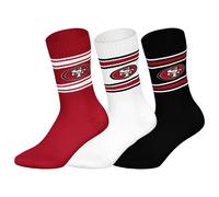 NFL Unisex Socks, 3-Pack - NFL Teams, 3 Pack Crew Socks, Football, Logo