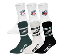 NFL Unisex Socks, 6-Pack - NFL Teams, 6-Pack Crew Socks, Football, Logo