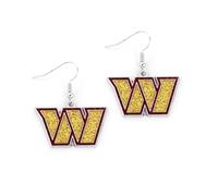 NFL Washington Commanders Glitter Dazzle Earrings
