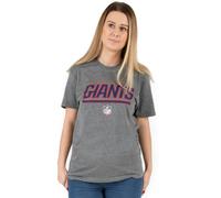 NFL Womens Grey New York Giants Logo Short Sleeved T-Shirt - X-Large
