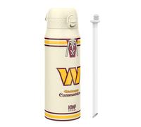 NFL Washington Commanders Sports Thermal Water Bottle with Removable Straw, 750ml/24oz, Leak Proof Insulated Drinking Bottle, Easy to Open, Secure Lock, Dishwasher Safe, Flip Cover, Metal Water Bottle