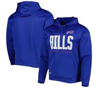 NFL Youth 8-20 Huddle Up Team Color Performance Primary Logo Pullover Hoodie, Buffalo Bills, 14-16