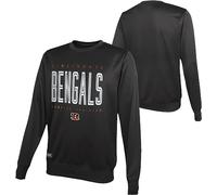 NFL Youth 8-20 Top Pick Team Color Performance Primary Logo Pullover Crewneck Sweatshirt, Cinncinnati Bengals, 14-16
