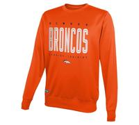NFL Youth 8-20 Top Pick Team Color Performance Primary Logo Pullover Crewneck Sweatshirt, Denver Broncos, 18-20