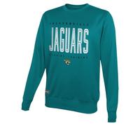 NFL Youth 8-20 Top Pick Team Color Performance Primary Logo Pullover Crewneck Sweatshirt, Jacksonville Jaguars, 10-12