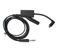 Nflightcam Audio Cable for Airplane Cockpit Recording - Clear Audio with Our Aviation Headset Accessory - Aircraft Audio Cable Compatible with Gopro Hero 5 Thru 13 Black - 6 ft